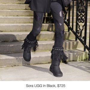 Rare UGG Jimmy Choo limited edition boots with studs and fringes